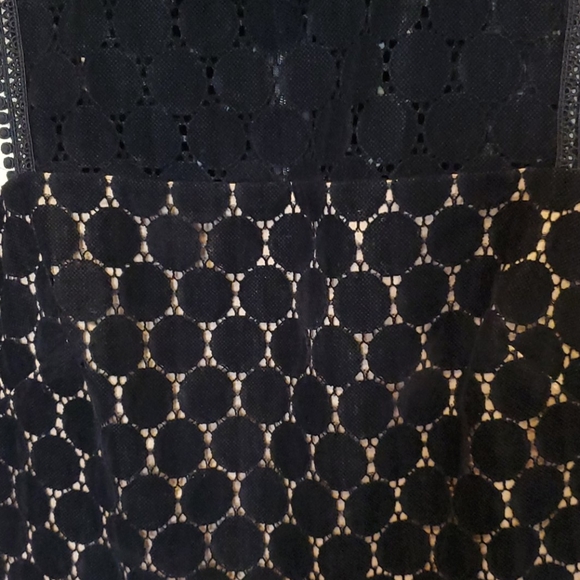 Shoshanna Velvet Polka-Dot Cocktail Dress - Picture 5 of 7